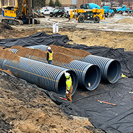 Rainwater Harvest Cistern System | The Fred, Edina, MN